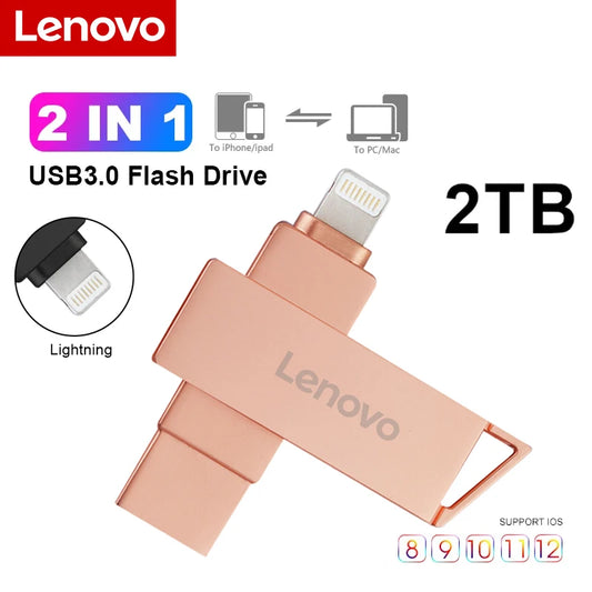 Lenovo 2TB USB Flash Drive 2 in 1